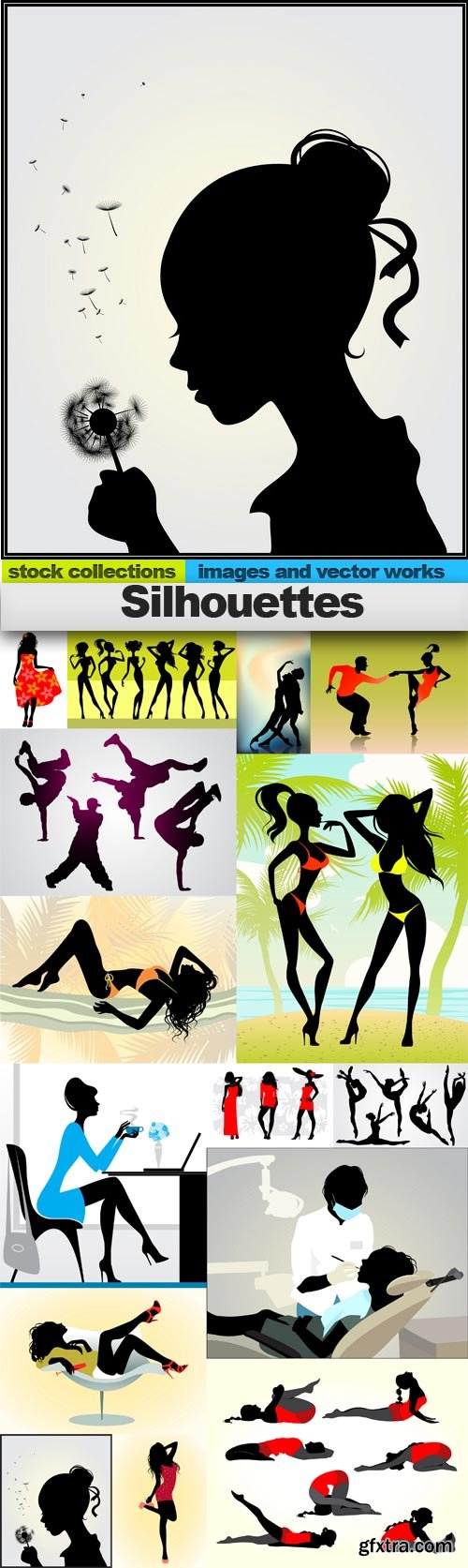 Silhouettes, 15 x EPS