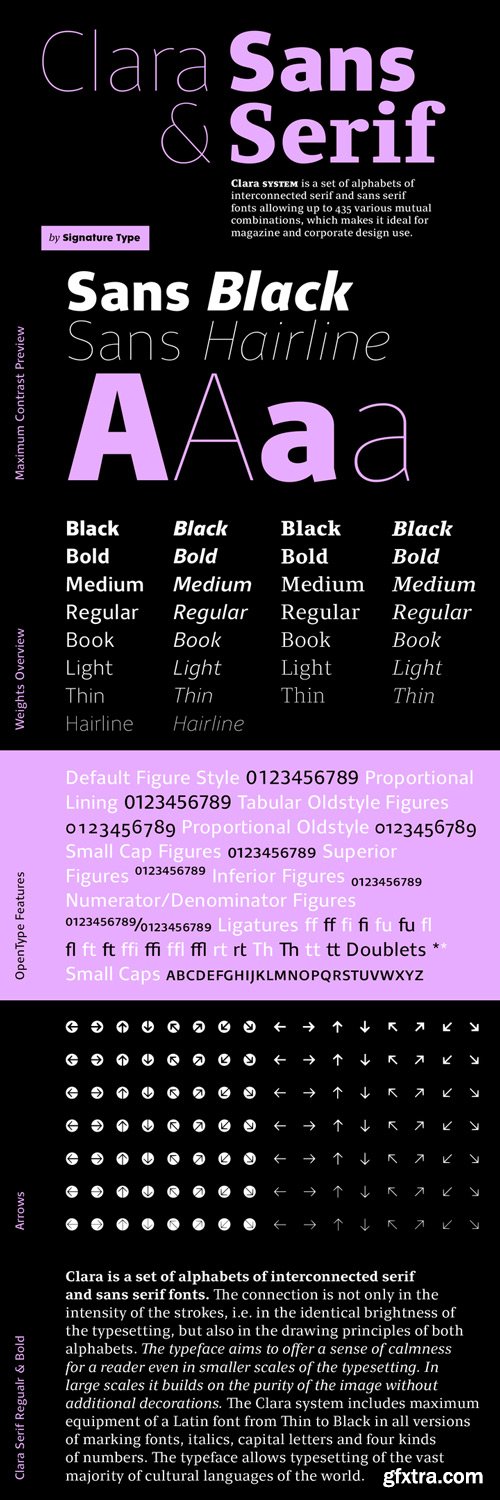 Clara Sans Font Family $271