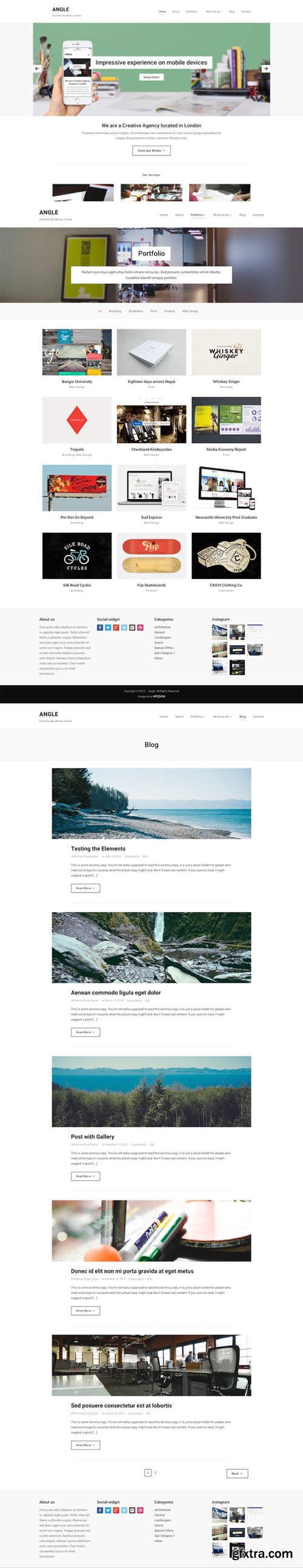 Angle - WordPress Portfolio Theme - CM 156127