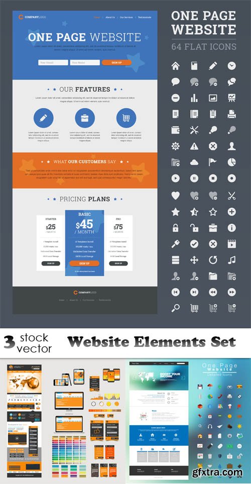 Vectors - Website Elements Set