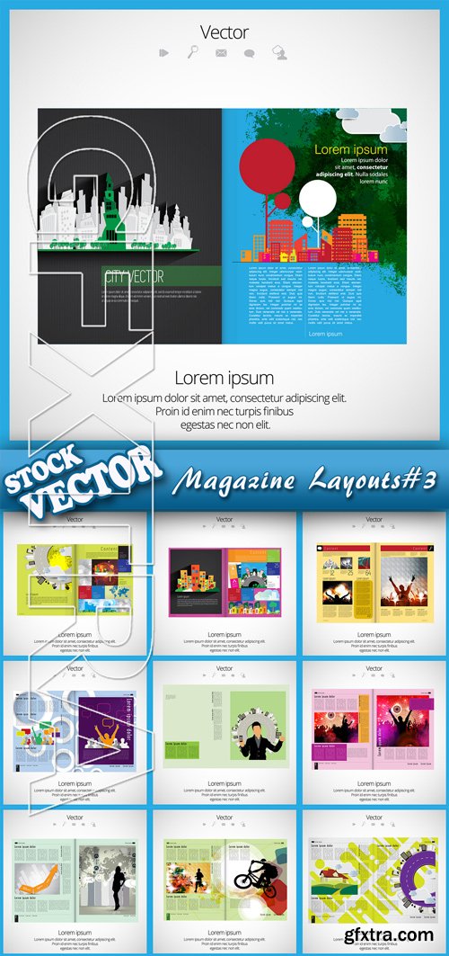 Stock Vector - Magazine Layouts#3