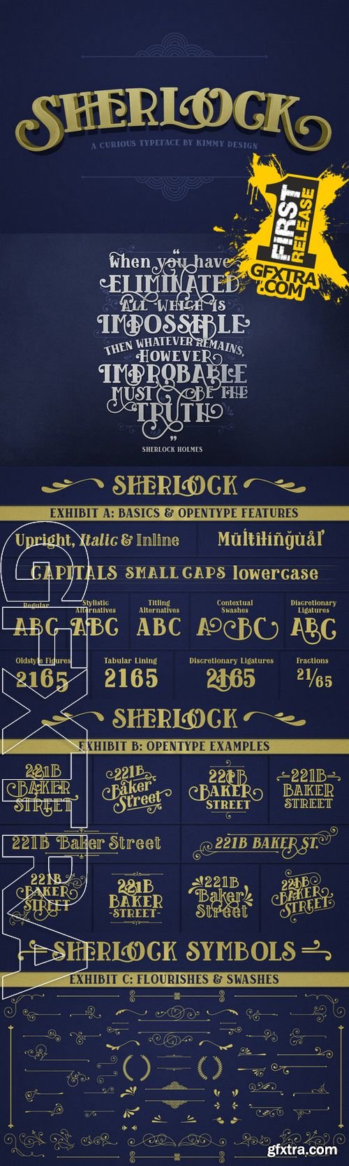 Sherlock Pro Font - CM 209150