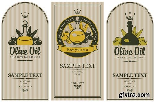 Collection of vector labels and stickers - 25x EPS