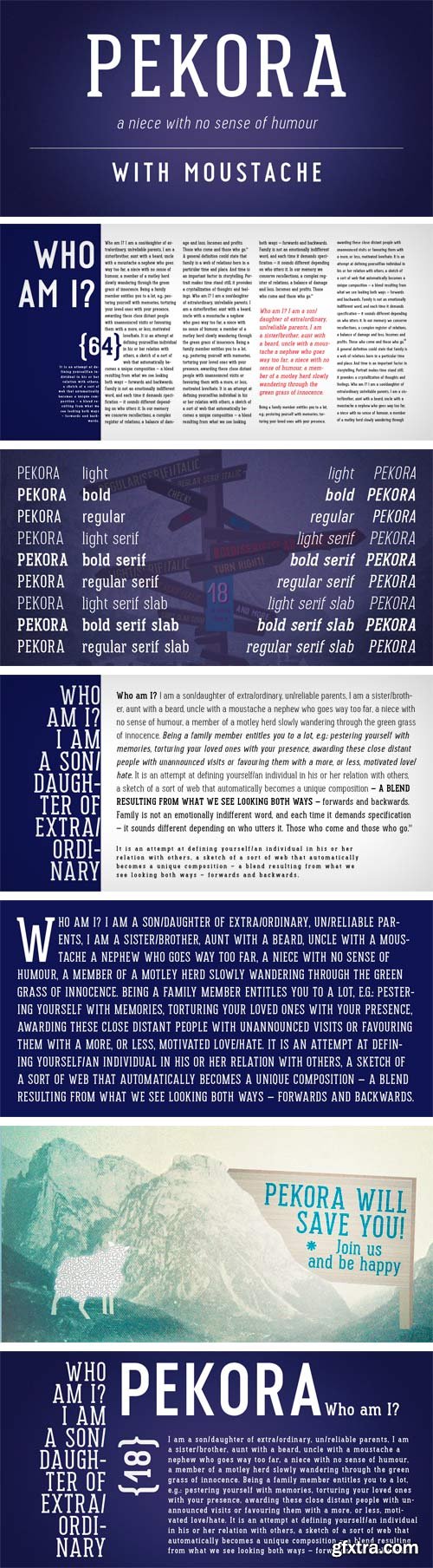 Pekora Font Family - 18 Fonts $230