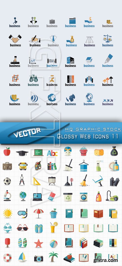 Stock Vector - Glossy Web Icons 11