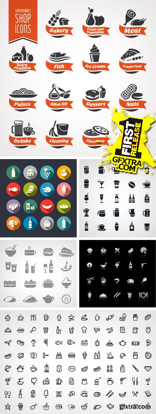 Amazing SS - Food Icons, 25xEPS