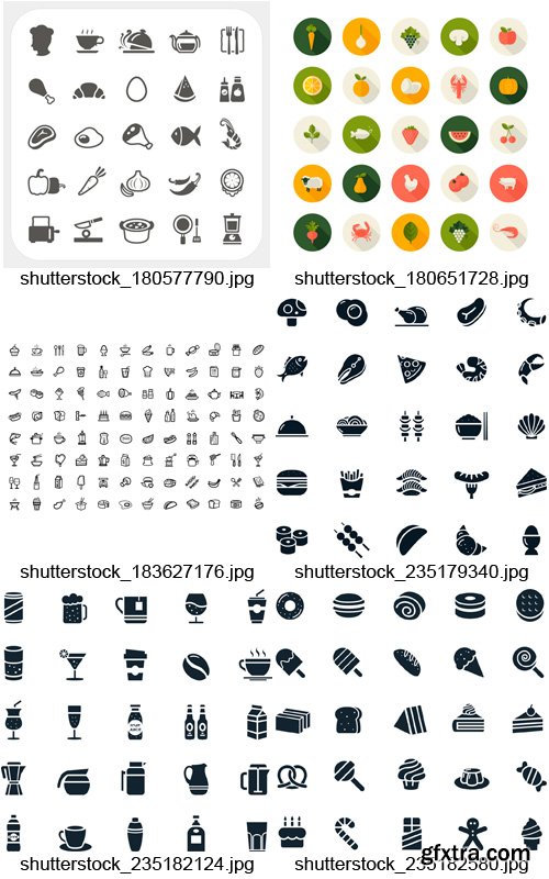 Amazing SS - Food Icons, 25xEPS