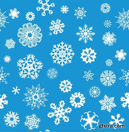 Сollection of snowflakes - 25x EPS