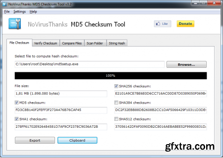 MD5 Checksum Tool v3.8 Portable