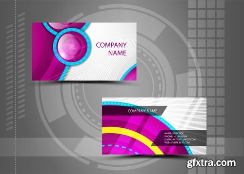 Collection of business cards templates #11-25 Eps