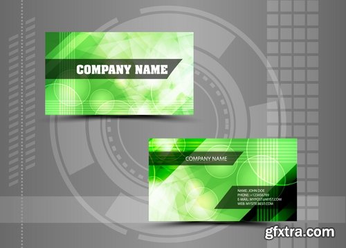 Collection of business cards templates #11-25 Eps