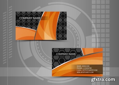 Collection of business cards templates #11-25 Eps