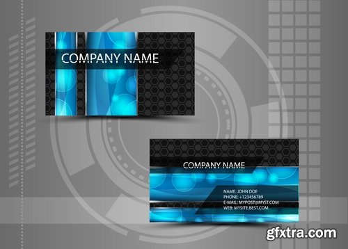 Collection of business cards templates #11-25 Eps