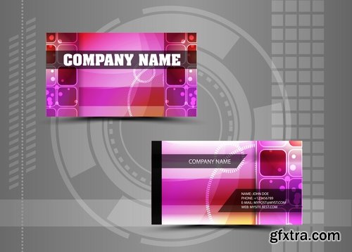 Collection of business cards templates #11-25 Eps