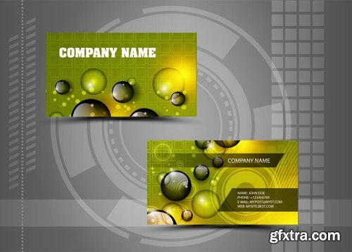 Collection of business cards templates #11-25 Eps