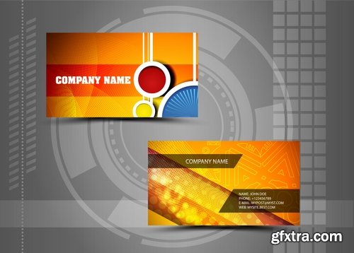 Collection of business cards templates #11-25 Eps