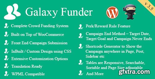 CodeCanyon - Galaxy Funder v5.2 - WooCommerce Crowdfunding System