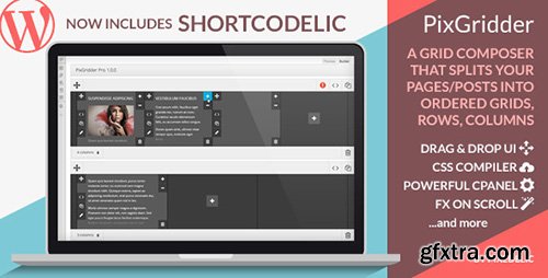 CodeCanyon - PixGridder Pro Page Grid Composer v3.3.0 for Wordpress