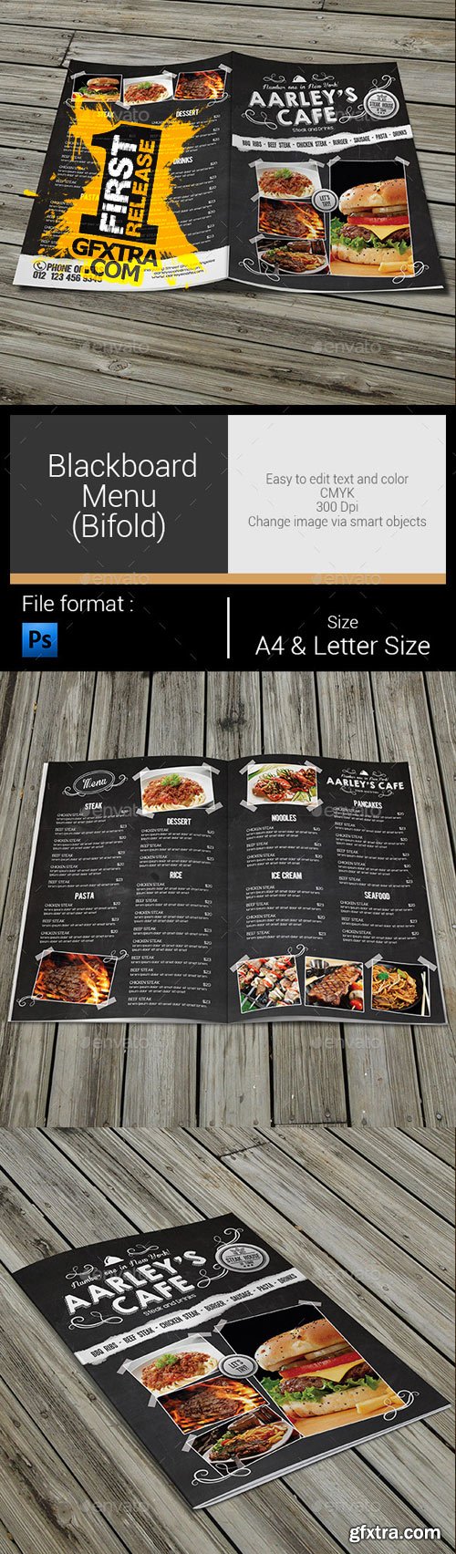 GraphicRiver - Blackboard Menu (Bifold) 10450130