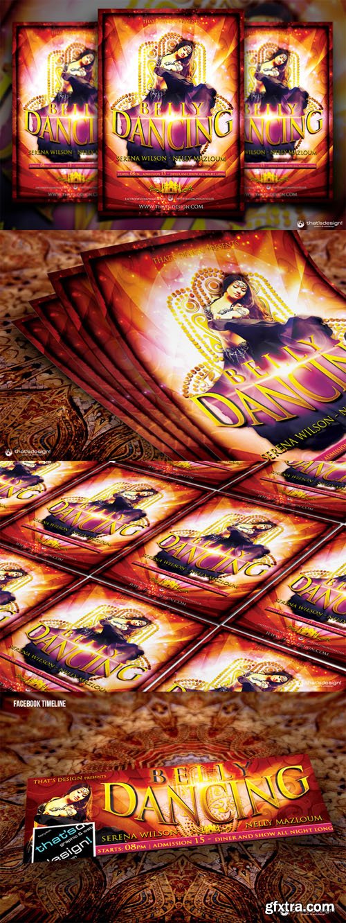 Belly Dancing Flyer Template - CM 90514