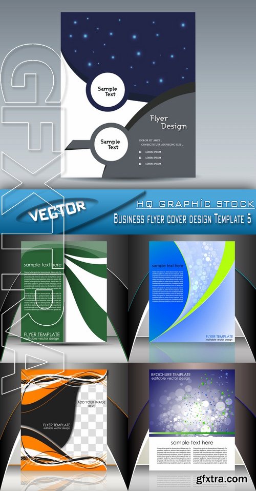 Stock Vector - Business flyer cover design Template 5