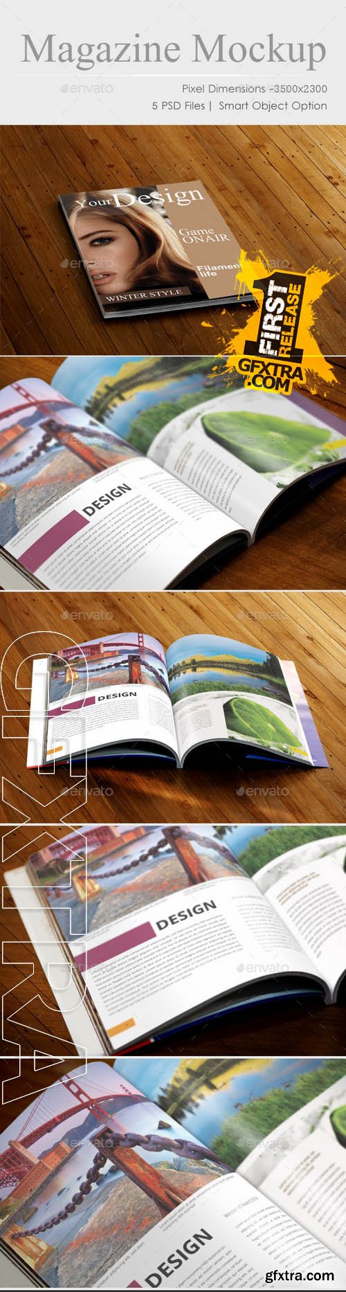 Magazine Mockup - GraphicRiver 10516920