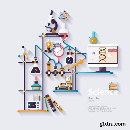 Chemical elements - 25x EPS