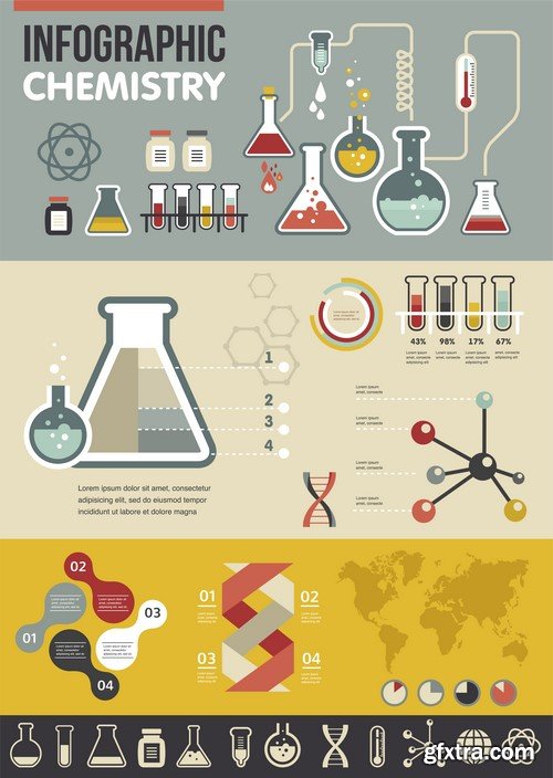 Chemical elements - 25x EPS