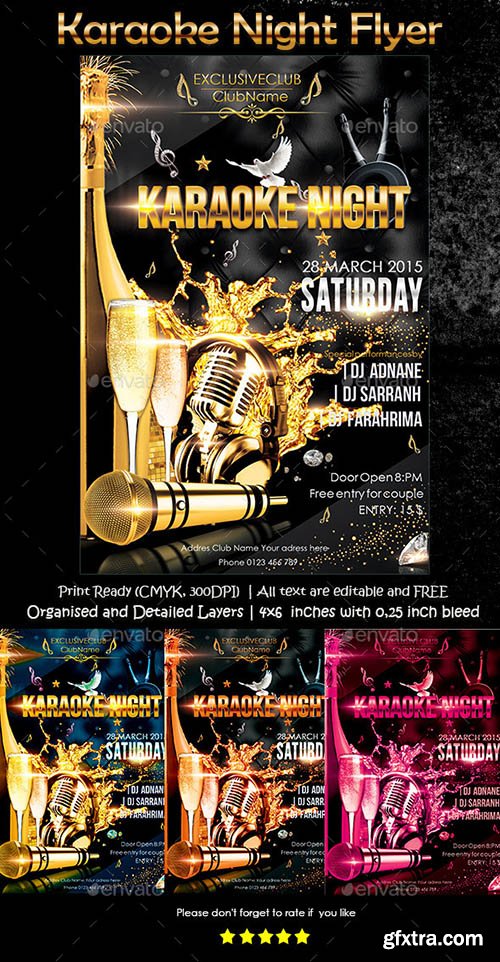 GraphicRiver Karaoke Night Flyer 10604057