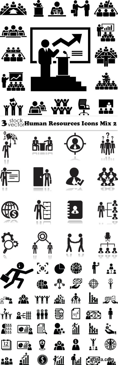 Vectors - Human Resources Icons Mix 2