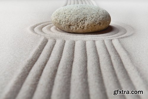 Collection of Zen meditation garden Japanese stone sand 25 HQ Jpeg