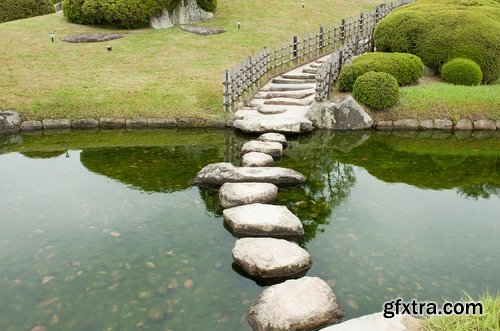 Collection of Zen meditation garden Japanese stone sand 25 HQ Jpeg