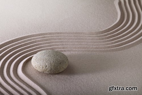 Collection of Zen meditation garden Japanese stone sand 25 HQ Jpeg