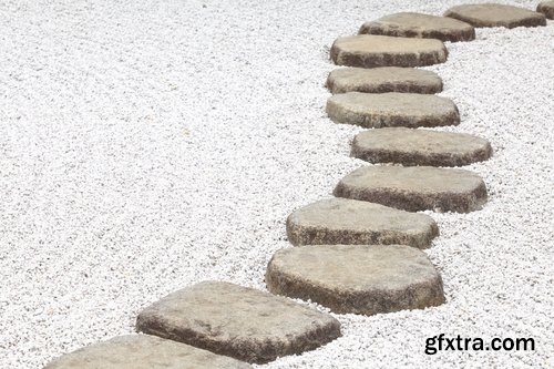 Collection of Zen meditation garden Japanese stone sand 25 HQ Jpeg