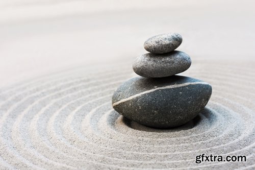 Collection of Zen meditation garden Japanese stone sand 25 HQ Jpeg