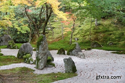 Collection of Zen meditation garden Japanese stone sand 25 HQ Jpeg