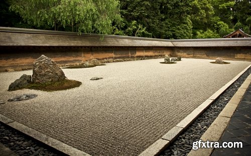 Collection of Zen meditation garden Japanese stone sand 25 HQ Jpeg