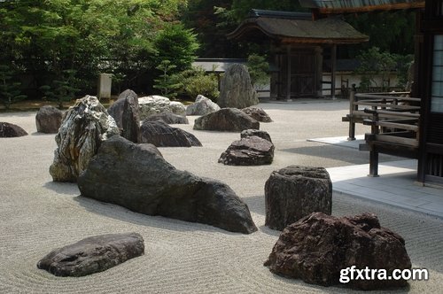 Collection of Zen meditation garden Japanese stone sand 25 HQ Jpeg