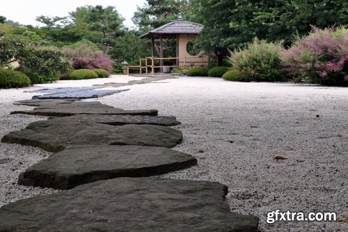 Collection of Zen meditation garden Japanese stone sand 25 HQ Jpeg