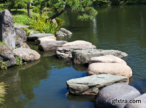 Collection of Zen meditation garden Japanese stone sand 25 HQ Jpeg