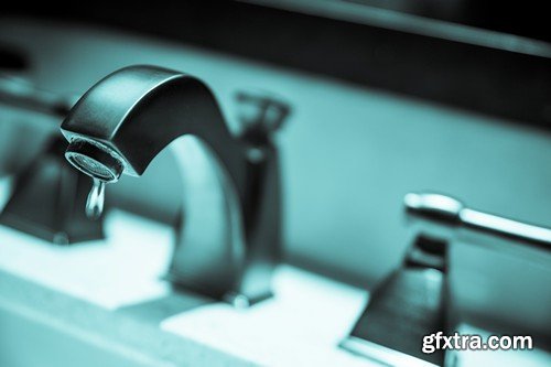 Stock Photos - Water dripping from faucet, 25xJPG