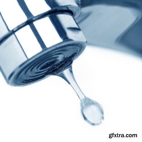 Stock Photos - Water dripping from faucet, 25xJPG