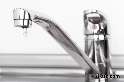 Stock Photos - Water dripping from faucet, 25xJPG