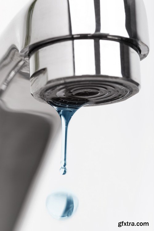 Stock Photos - Water dripping from faucet, 25xJPG