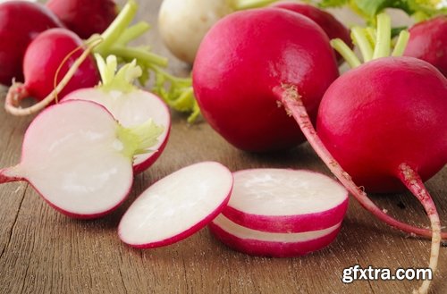 Collection of delicious red white radish salad with radish 25 HQ Jpeg