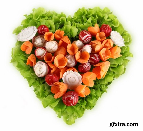 Collection of delicious red white radish salad with radish 25 HQ Jpeg