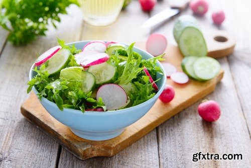 Collection of delicious red white radish salad with radish 25 HQ Jpeg