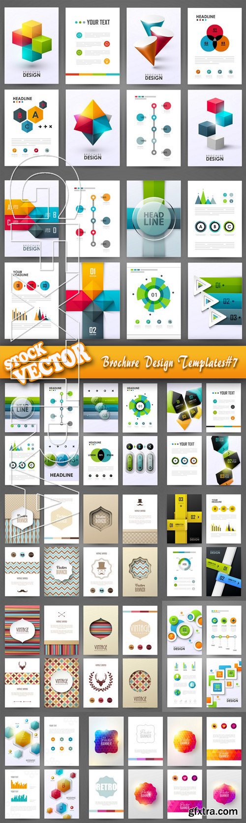 Stock Vector - Brochure Design Templates#7