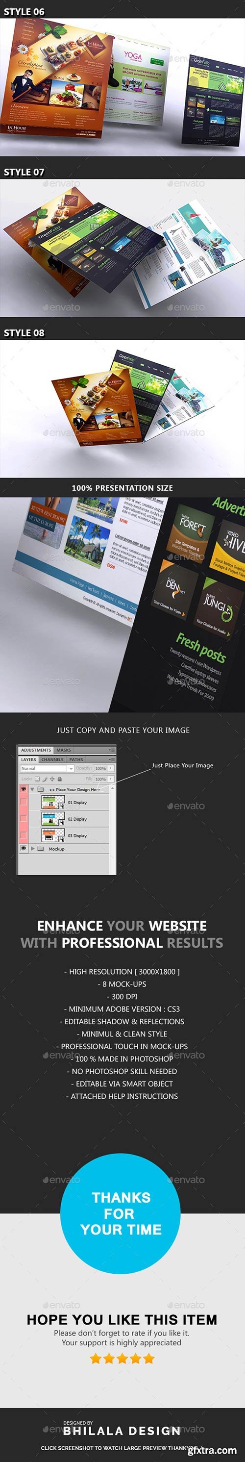 GraphicRiver - Website Presentation Display Mockup 881661