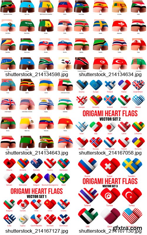 Amazing SS - National Flags, 25xEPS